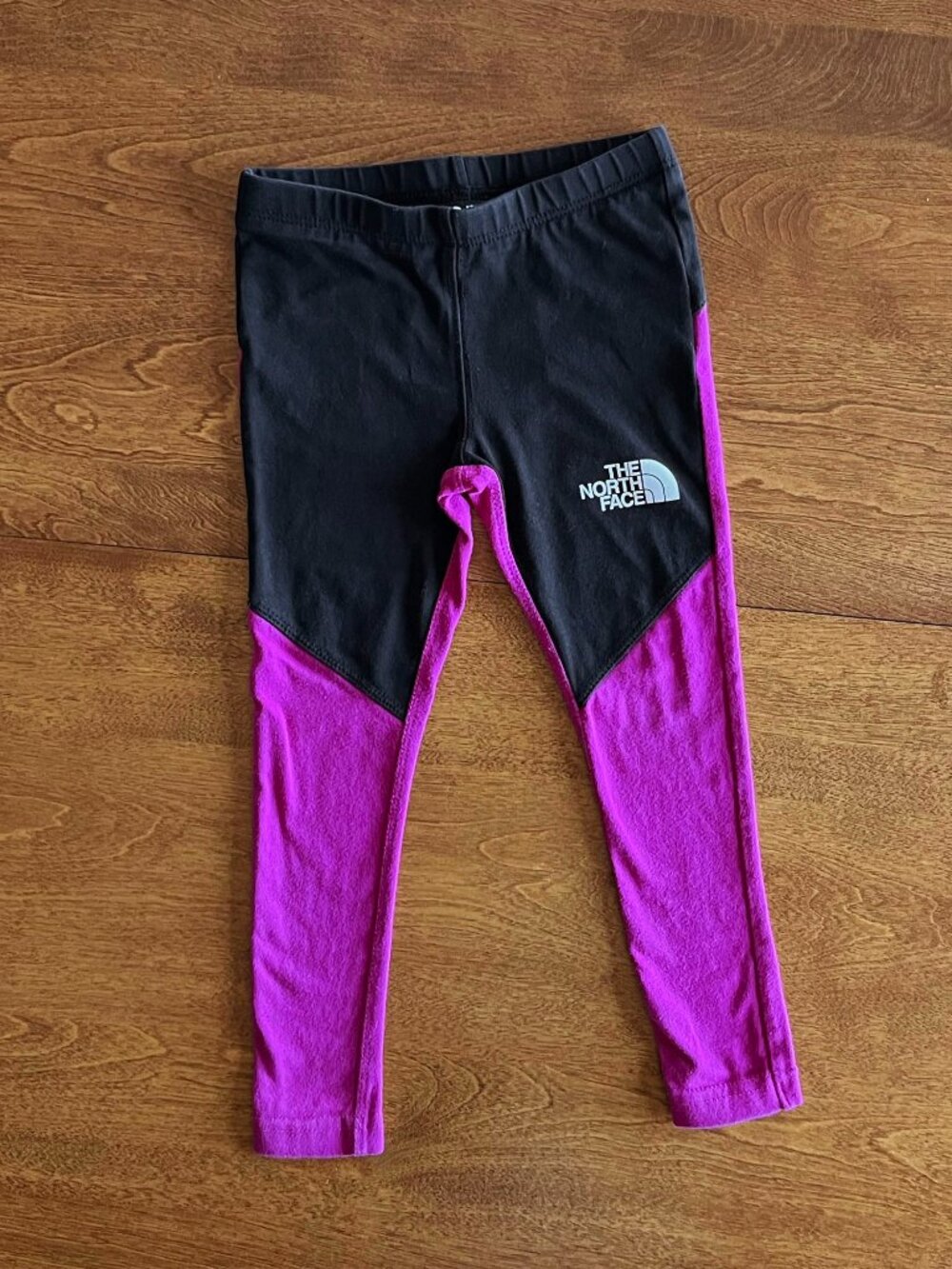 The North Face fuchsia and black leggings 3T